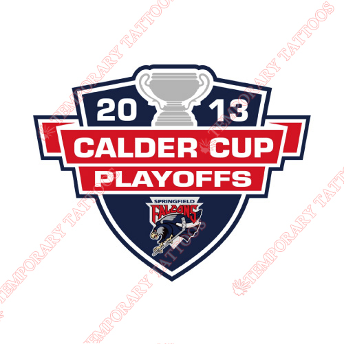 Springfield Falcons Customize Temporary Tattoos Stickers NO.9149
